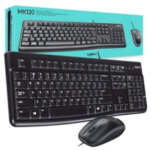 KEYBOARD & MOUSE LOGITECH WIRE MK120 - كيبورد + ماوس لوجيتك