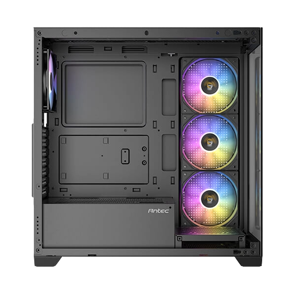 CASE ANTEC CX300 ARGB BLACK - كيس انتك 2 Antec CX300 ARGB Black mid-tower gaming case with panoramic tempered glass and ARGB fans