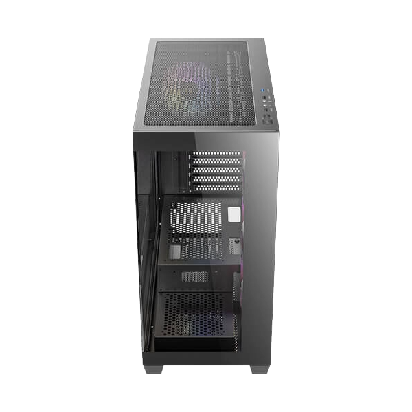 CASE ANTEC CX300 ARGB BLACK - كيس انتك 8 Antec CX300 ARGB Black mid-tower gaming case with panoramic tempered glass and ARGB fans