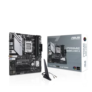 ASUS PRIME B650M-A WIFI II AMD B650 mATX Motherboard with Wi-Fi 6 and DDR5