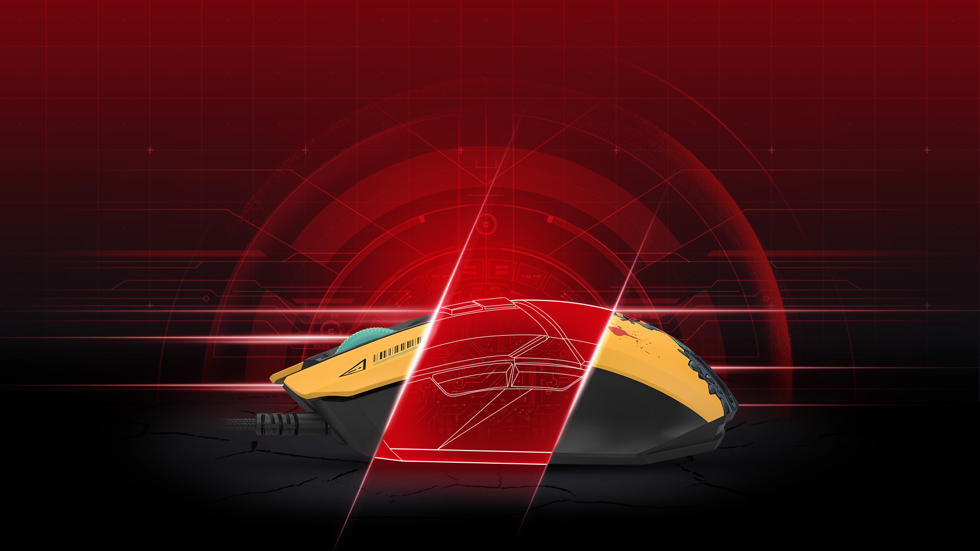 BLOODY W63 MAX RENEGADE SUNSET RGB gaming mouse with 12000 CPI sensor