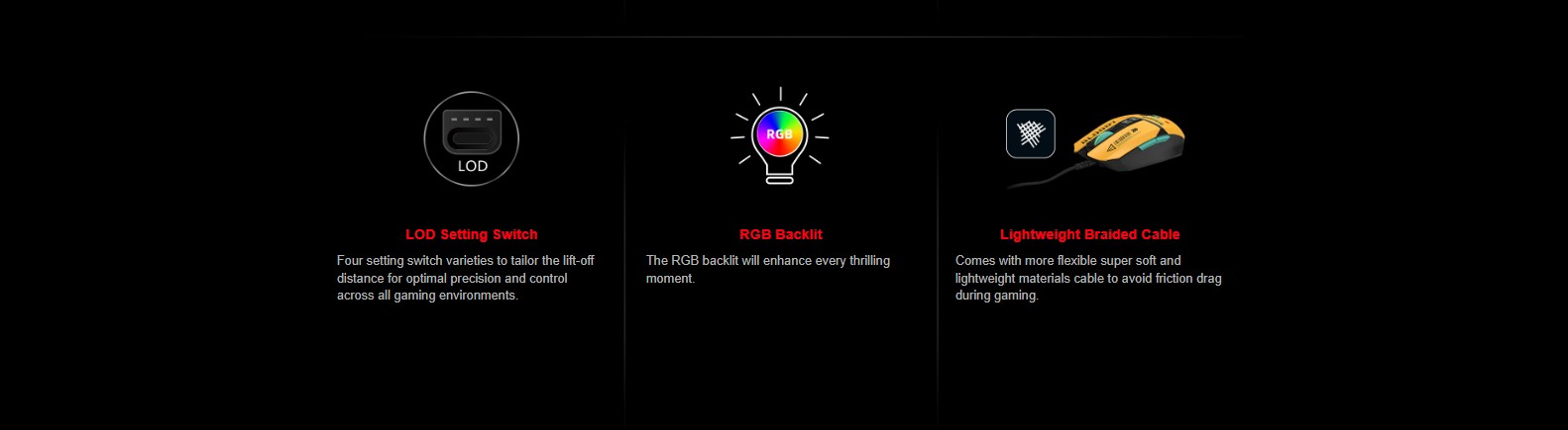 BLOODY W63 MAX RENEGADE SUNSET RGB gaming mouse with 12000 CPI sensor