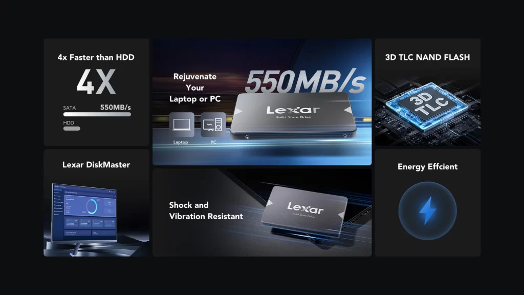 Lexar NS100 SATA SSD (9) Lexar NS100 SATA SSD