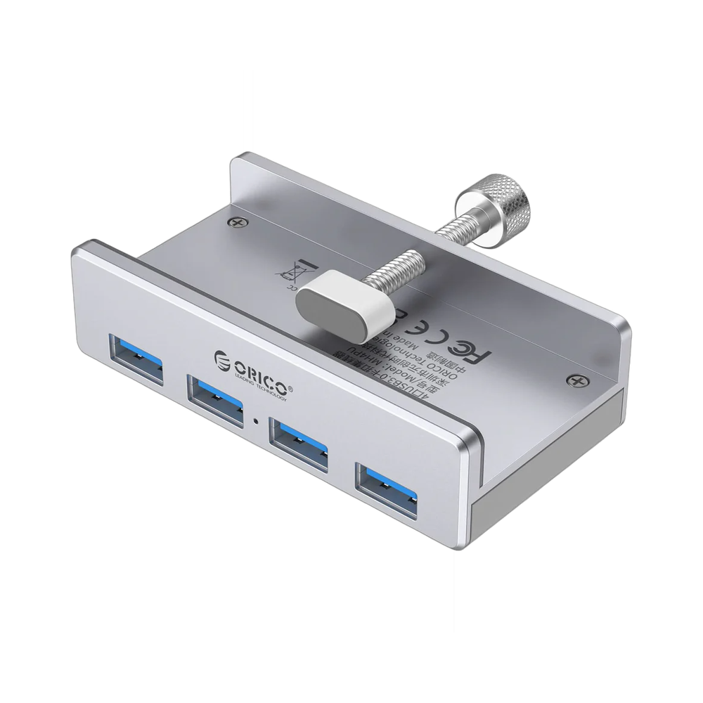 ORICO MH4PU-SV Clip-Type Aluminum 4-Port USB 3.0 Hub
