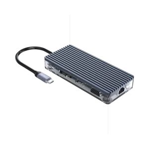 ORICO WB-11P Type-C 11-in-1 Transparent Hub 4K HDMI VGA RJ45