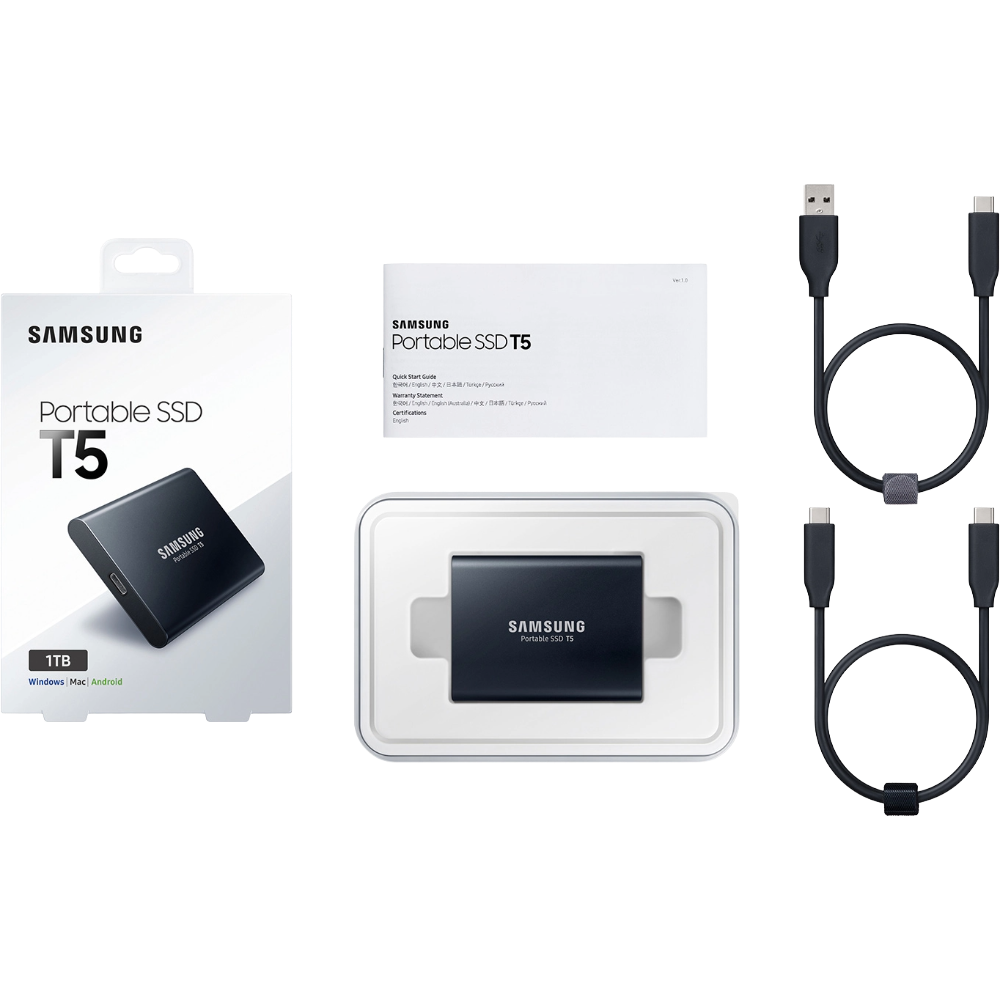 Portable SSD T5 1TB Black | Ultra Fast Portable Memory & Storage - هارد خارجي 7 Portable SSD T5 1TB Black | Ultra Fast Portable Memory & Storage - هارد خارجي - Image 7