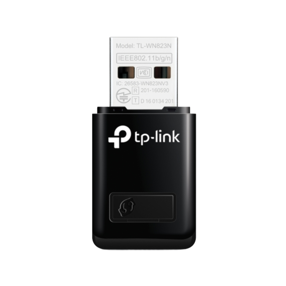 TP-Link TL-WN823N 300Mbps Mini Wireless N USB Adapter, USB 2.0 Wi-Fi Adapter, WPS Button, Internal Antenna TP-Link TL-WN823N 300Mbps Mini Wireless N USB Adapter, USB 2.0 Wi-Fi Adapter, WPS Button, Internal Antenna