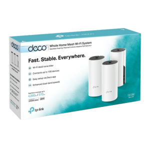 TP-Link Deco M4 AC1200 3 Pack Whole Home Mesh Wi-Fi System | Dual Band - راوتر ديكو ثلاث قطع