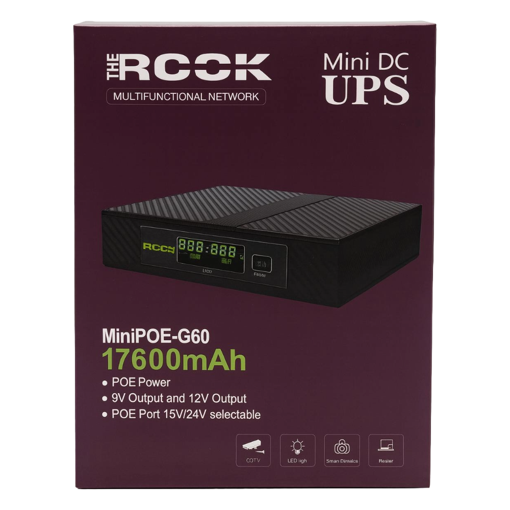 The Rock Mini DC UPS POE-G60 17600mAh The Rock Mini DC UPS POE-G60 17600mAh