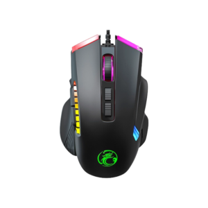 iMICE T70 Programmable Gaming Mouse with 7200 DPI shown in a detailed product view, highlighting its ergonomic gaming design.