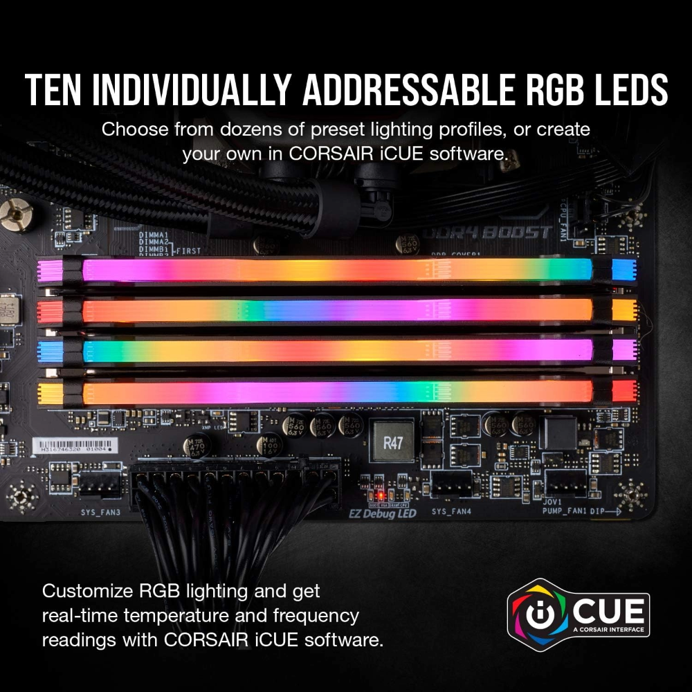 Corsair Vengeance RGB Pro SL 16GB (2x8GB) DDR4 3600MHz CL18 Black Desktop Memory RAM Kit (2) Corsair Vengeance RGB Pro SL 16GB 2x8GB DDR4 3600MHz CL18 Black Desktop Memory RAM Kit 2