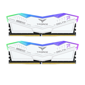 DELTA T-Force 32GB KIT DDR5 White RGB Desktop Memory