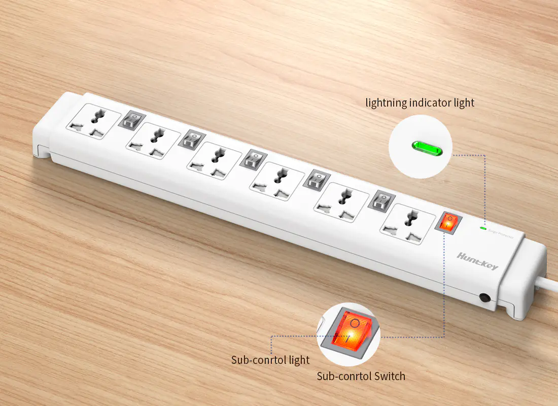 Huntkey PZC604 Power Strip 6PORT 5M (6) Huntkey PZC604 Power Strip 6PORT 5M 6