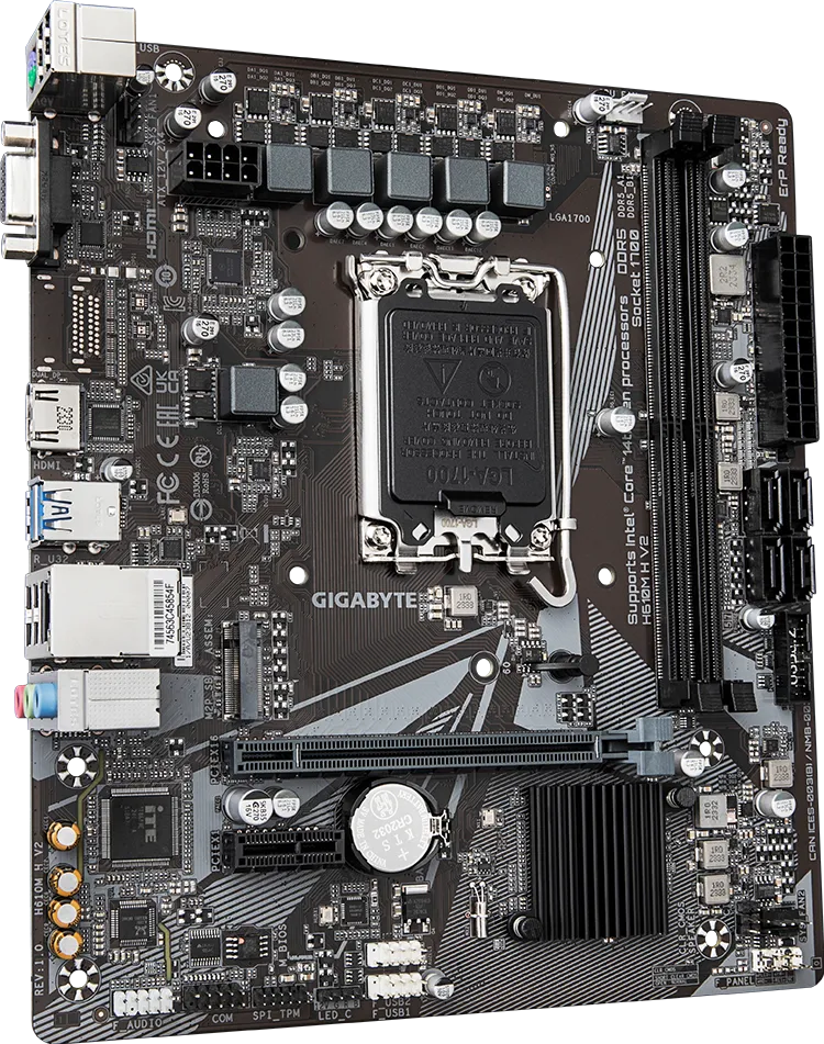 GIGABYTE H610M H V2 DDR5 – Intel LGA 1700 Motherboard - مذربورد 3 GIGABYTE H610M H V2 DDR5 motherboard LGA 1700