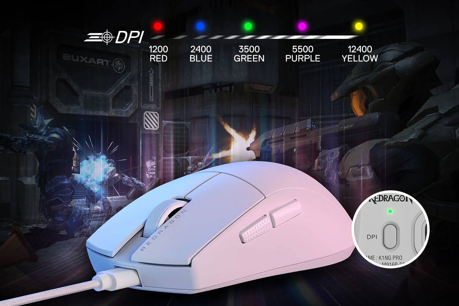 Redragon K1NG M724 Gaming Mouse 12