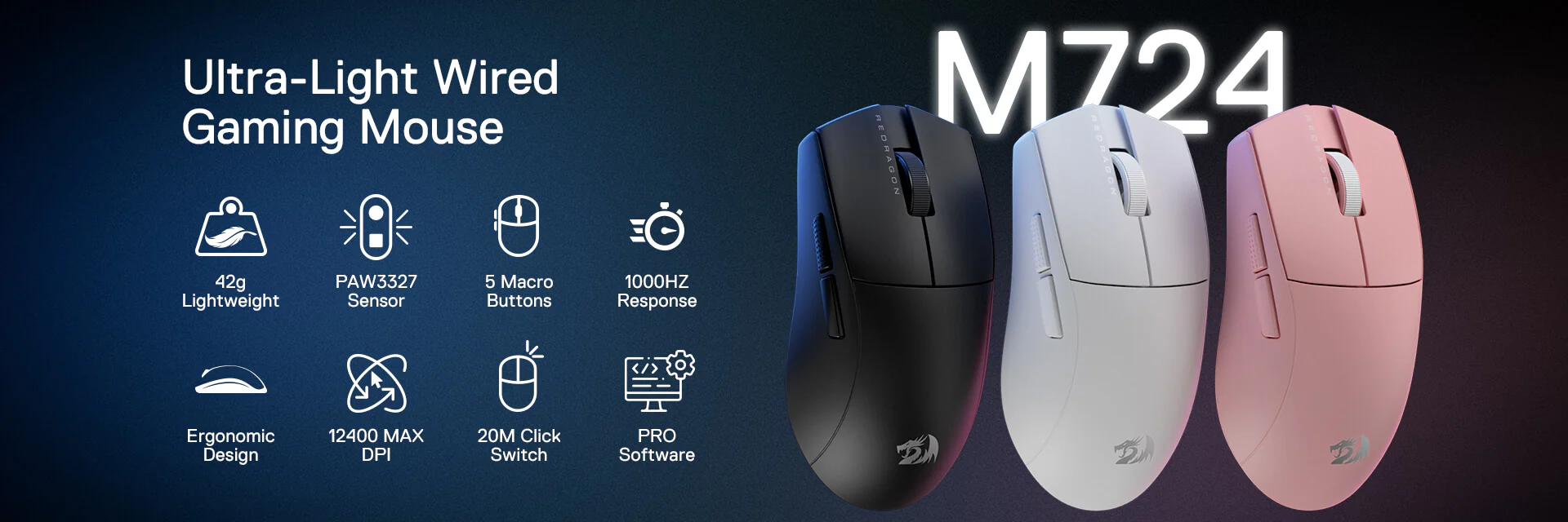Redragon K1NG M724 Gaming Mouse 19