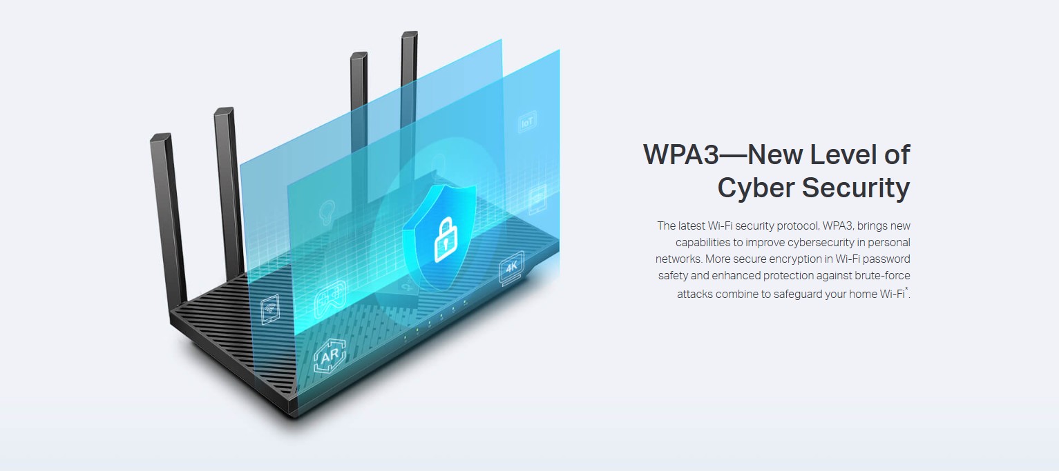 TP-Link Archer AX55 Pro AX3000 Wi-Fi 6 dual-band router with external antennas and Gigabit ports