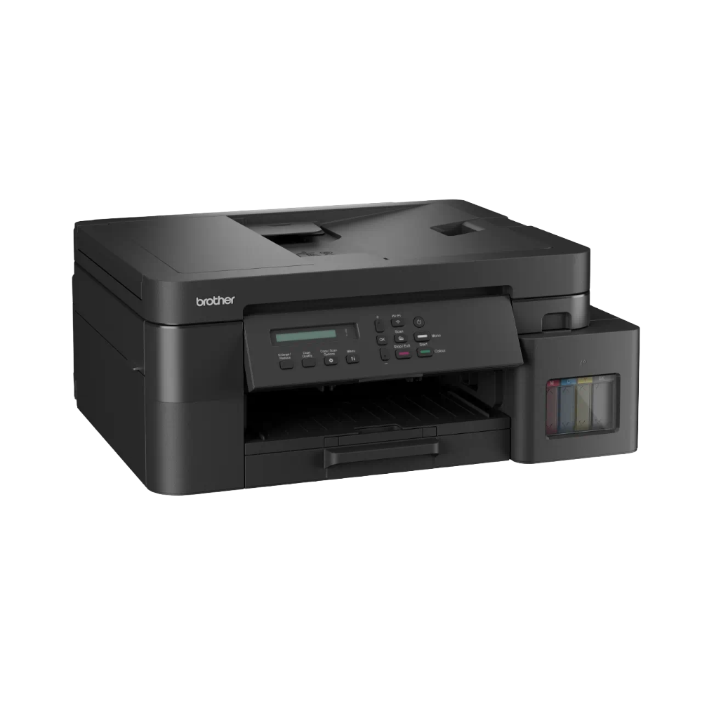 Brother DCP-T830DW Ink Tank Printer with dual band WiFi, duplex printing, and 20-sheet ADF. Brother DCP-T830DW Ink Tank Printer with dual band WiFi, duplex printing, and 20-sheet ADF.