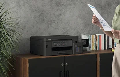 طابعة Brother DCP-T830DW بخزان حبر - طابعة لاسلكية متعددة الوظائف على الوجهين