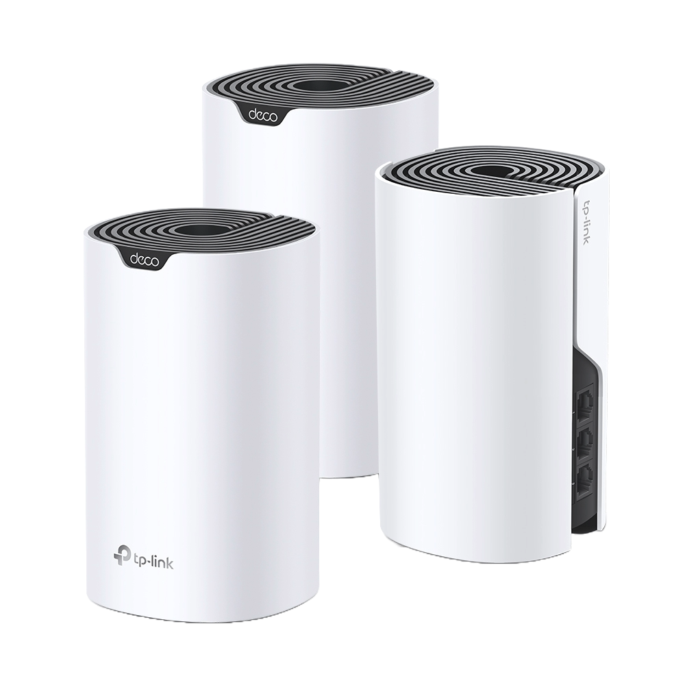ROUTER TP-LINK DECO S7 3PES AC 1900 - راوتر تي بي لنك 2 TP-Link Deco S7 AC1900 Mesh Wi-Fi System (3-Pack) — Dual-Band Gigabit