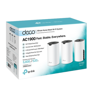 نظام TP-Link Deco S7 AC1900 Mesh Wi-Fi (عبوة من 3 قطع) - جيجابت ثنائي النطاق
