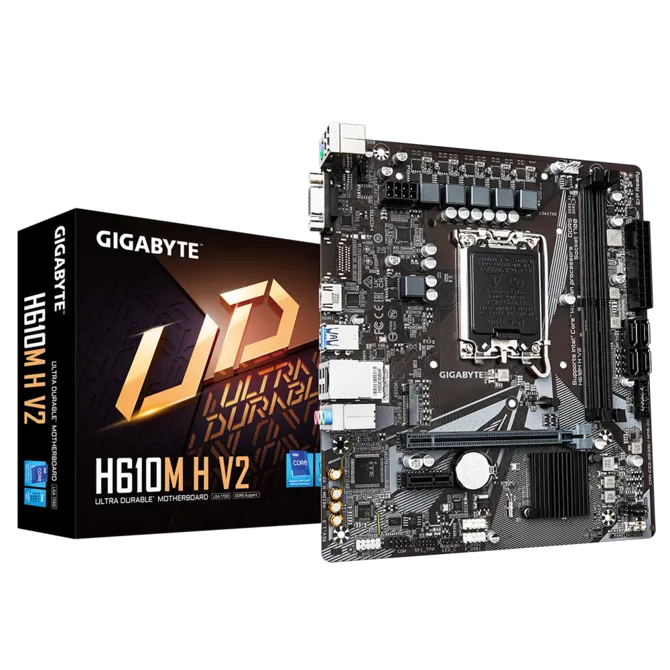 GIGABYTE H610M H V2 DDR5 – Intel LGA 1700 Motherboard - مذربورد 1 GIGABYTE H610M H V2 DDR5 motherboard LGA 1700
