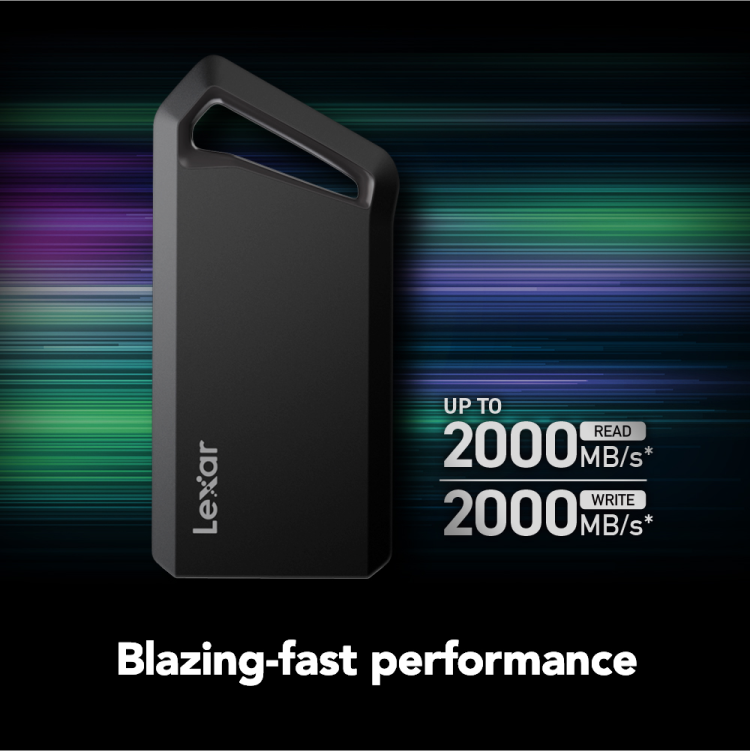 Lexar Professional SL600 512GB SSD محمول، Lexar خارجي SSD، Lexar USB 3.2 SSD - هارد خارجي لكسر محرك الأقراص الصلبة المحمول Lexar Professional SL600