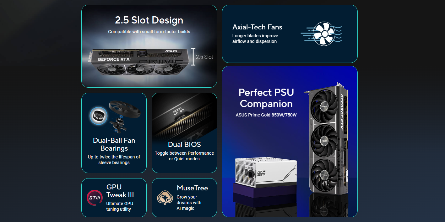 ASUS GeForce RTX 5060 Ti 16GB PRIME GDDR7 (10) ASUS GeForce RTX 5060 Ti 16GB PRIME GDDR7 10