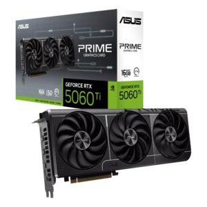 ASUS GeForce RTX 5060 Ti 16GB PRIME GDDR7 graphics card front view