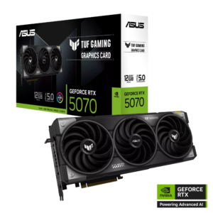 بطاقة رسومات ASUS TUF Gaming GeForce RTX 5070 بسعة 12 جيجابايت من نوع GDDR7