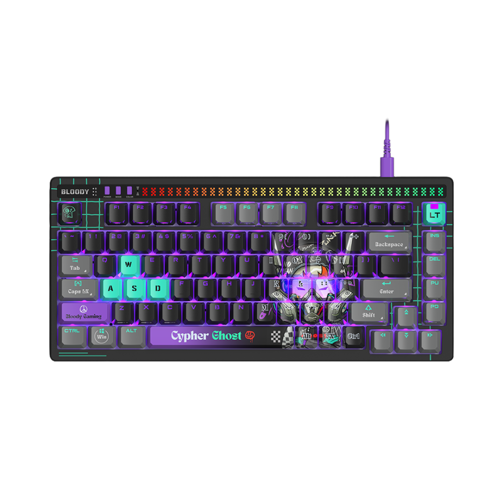 Bloody AT75 Alpha Optical Switch Keyboard | كيبورد بلودي ميكانيكي 1 Bloody AT75 Alpha Optical Switch Keyboard