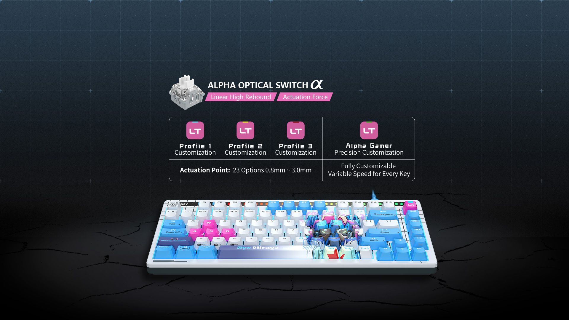 Bloody AT75 Nyx Mirage Alpha Keyboard 1