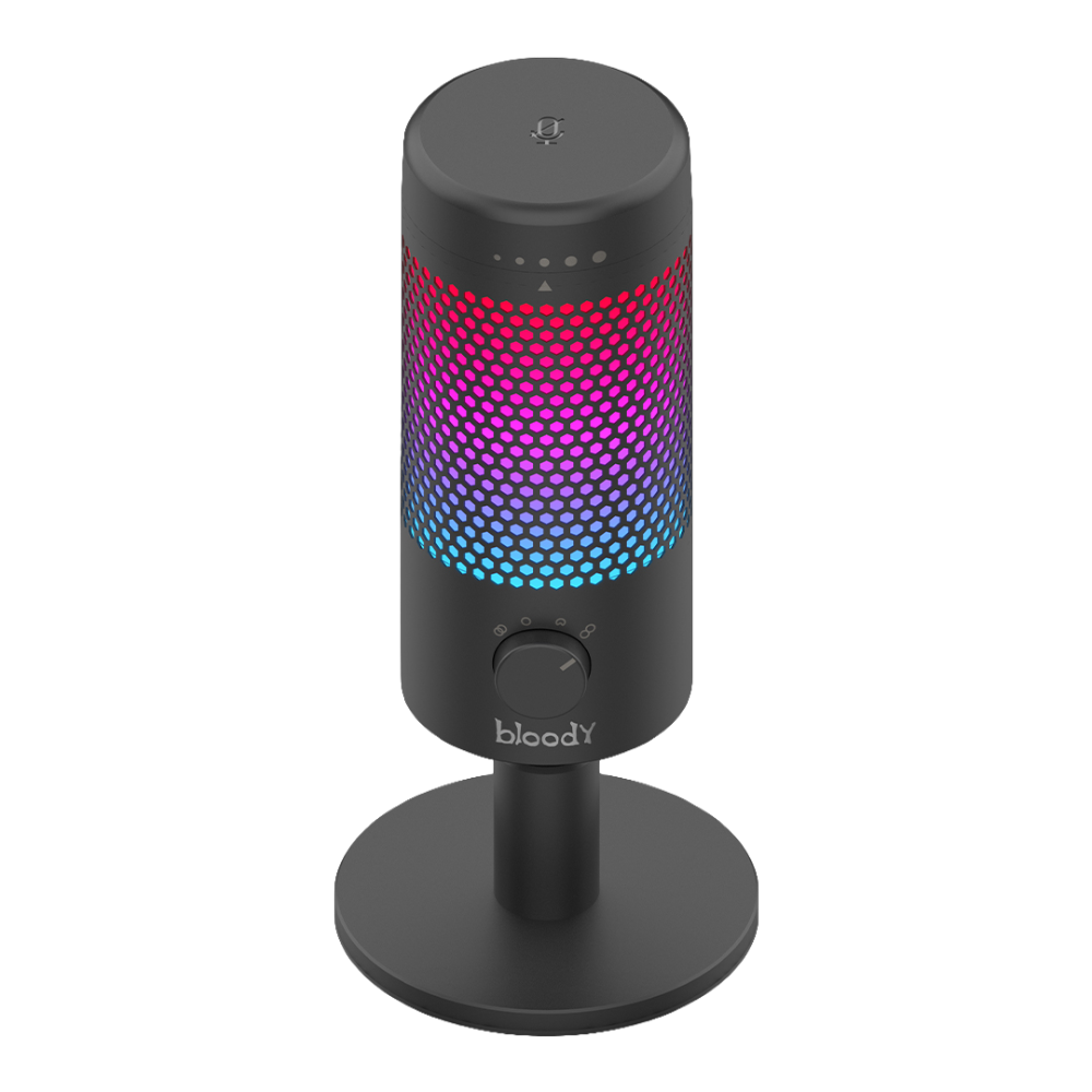 ميكروفون USB الدموي GM50 Pro باللون الأسود RGB | مايك بلودي Bloody GM50 Pro Black RGB USB Microphone | مايك بلودي - Image 3