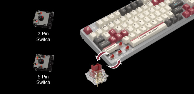 Bloody S98 Pixel Red BLMS Keyboard 10