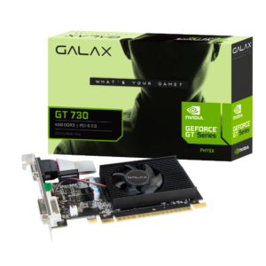 GALAX GeForce GT 730 4GB DDR3 graphics card HDMI DVI VGA outputs