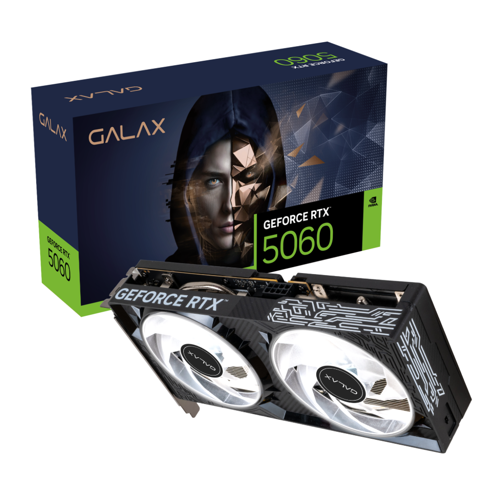 GALAX GeForce RTX 5060 8GB 1-Click OC 2X V2 Graphics Card