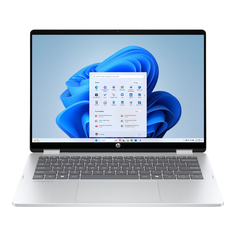 HP OmniBook 14-FP0023DX Convertible Laptop Silver HP OmniBook 14-FP0023DX Core 7 150U Touchscreen x360 Silver Laptop