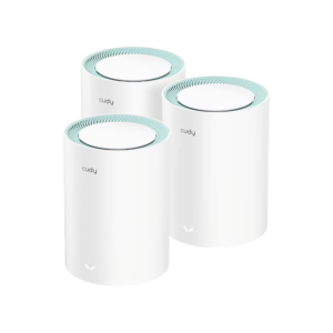 Cudy Dual Band AX1500 WiFi 6 Mesh Wi-Fi System M1500 3-Pack with 3 Gigabit Ports and Ethernet Backhaul