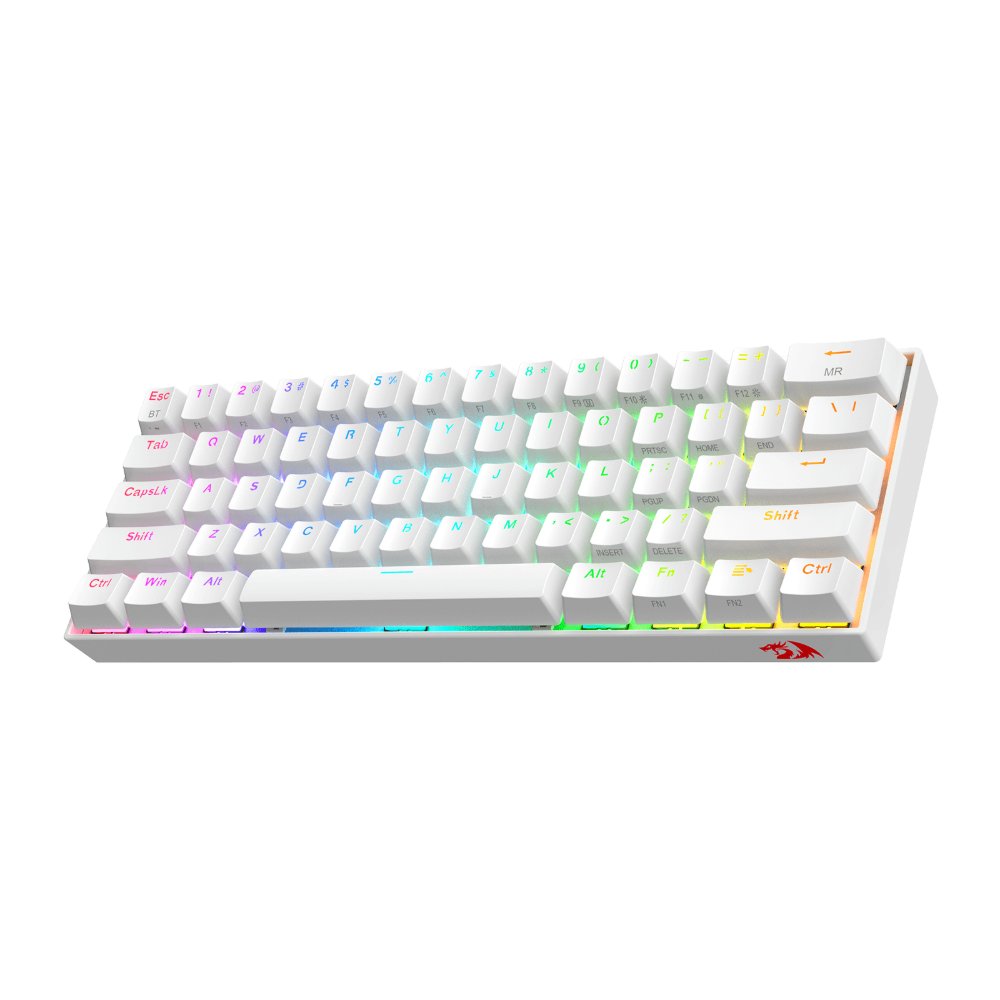 لوحة مفاتيح Redragon K530 PRO باللون الأبيض 60% | كيبورد ميكانيكي ريدراكون Redragon K530 PRO White 60% Keyboard | كيبورد ميكانيكي ريدراكون - Image 2