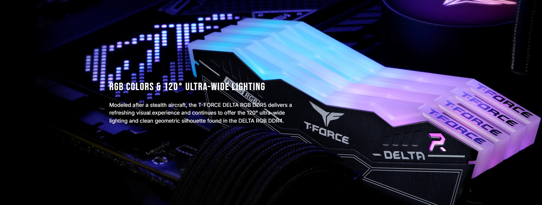T-FORCE DELTA RGB DDR5 32GB 6000MHz CL30 Black (2) T FORCE DELTA RGB DDR5 32GB 6000MHz CL30 Black 2
