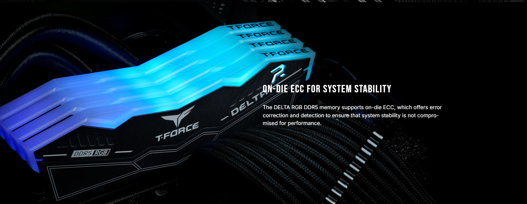 T-FORCE DELTA RGB DDR5 32GB 6000MHz CL30 Black (5) T FORCE DELTA RGB DDR5 32GB 6000MHz CL30 Black 5