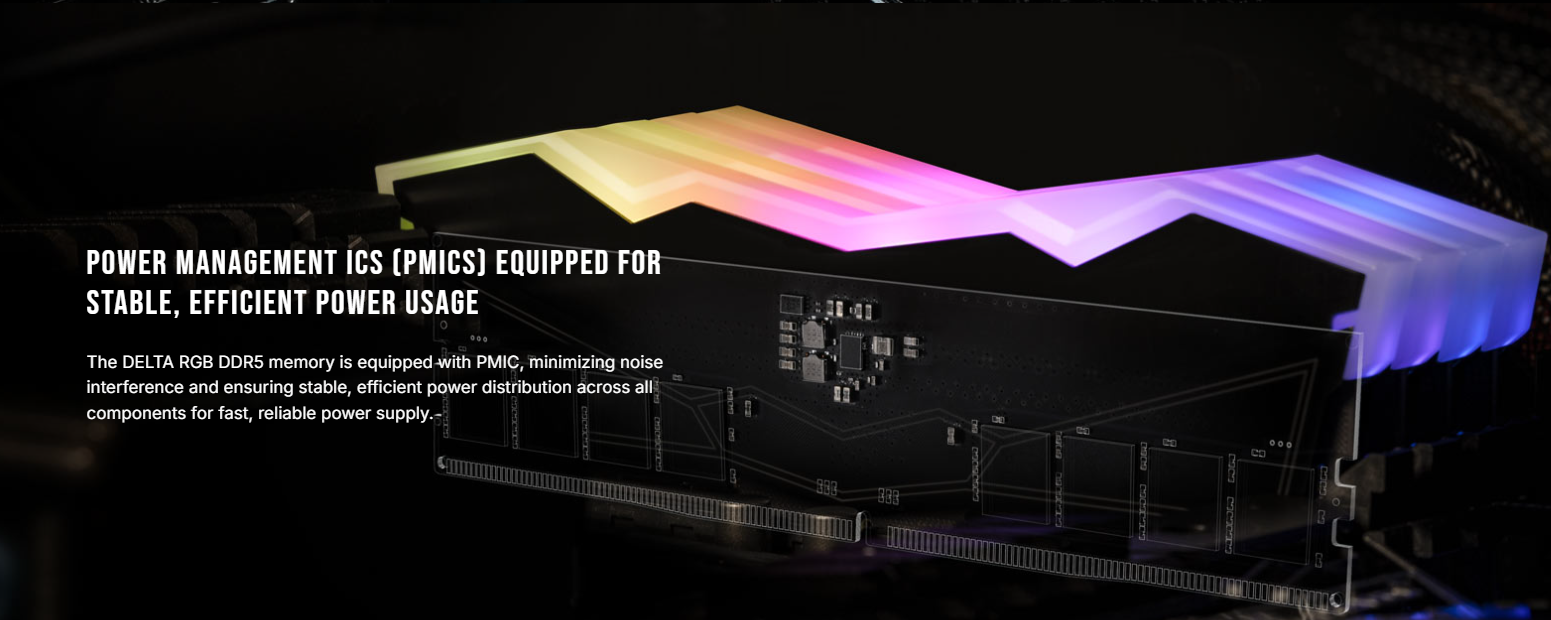T-FORCE DELTA RGB DDR5 32GB 6000MHz CL30 Black (6) T FORCE DELTA RGB DDR5 32GB 6000MHz CL30 Black 6