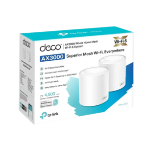 TP-Link Deco X50 AX3000 Whole Home Mesh Wi-Fi 6 System 2-Pack with 3 Gigabit Ports and HomeShield