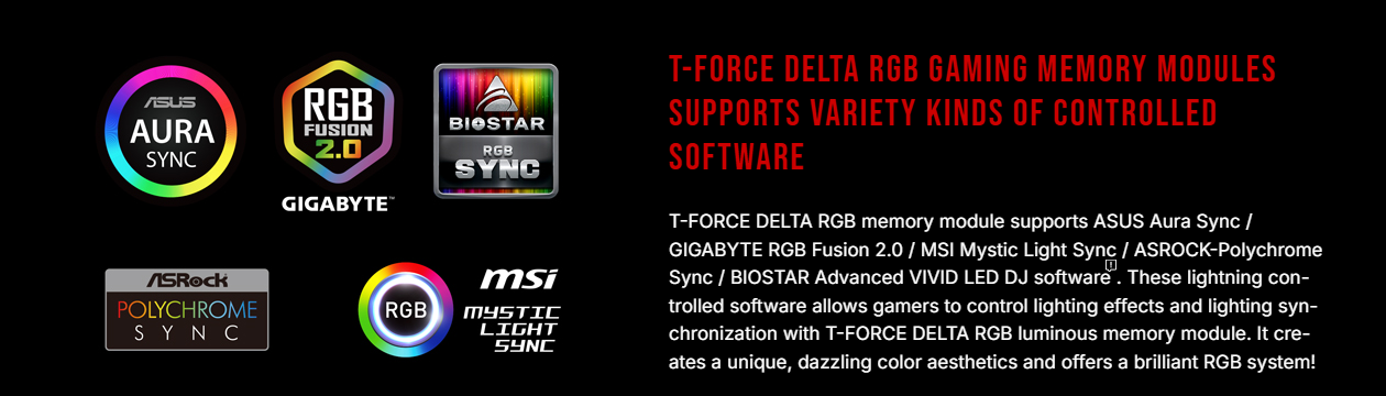 TeamGroup T Force Delta RGB 16GB 2x8GB DDR4 3600MHz CL18 Black 5