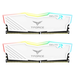 TeamGroup T-Force Delta RGB 16GB (2x8GB) DDR4 3600MHz CL18 White Desktop Memory Kit