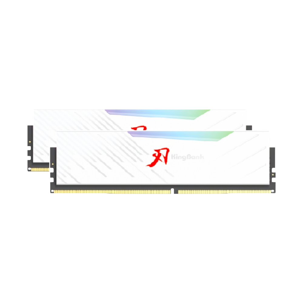 Kingbank Soarblade RGB DDR4 32GB (2x16GB) 3600MHz CL18 White UDIMM | رامات دسكتوب 1 Kingbank Soarblade RGB DDR4 32GB (2x16GB) 3600MHz CL18 White UDIMM