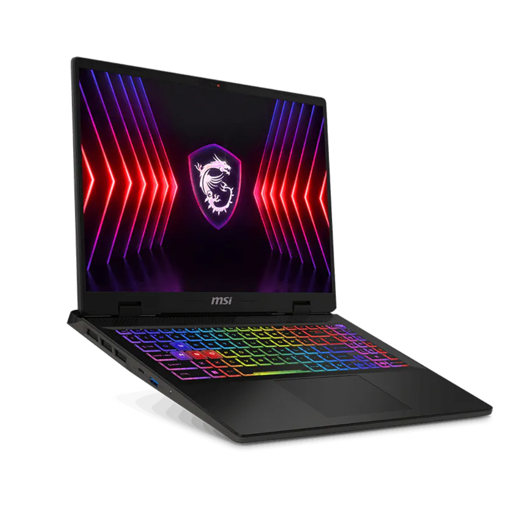 MSI Sword 16HX Core i7 RTX 4070 Gaming Laptop (2) MSI Sword 16HX gaming laptop with 16 inch FHD 144Hz display