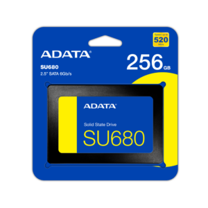 قرص صلب ADATA Ultimate SU680 بسعة 256 جيجابايت من نوع SATA SSD بحجم 2.5 بوصة