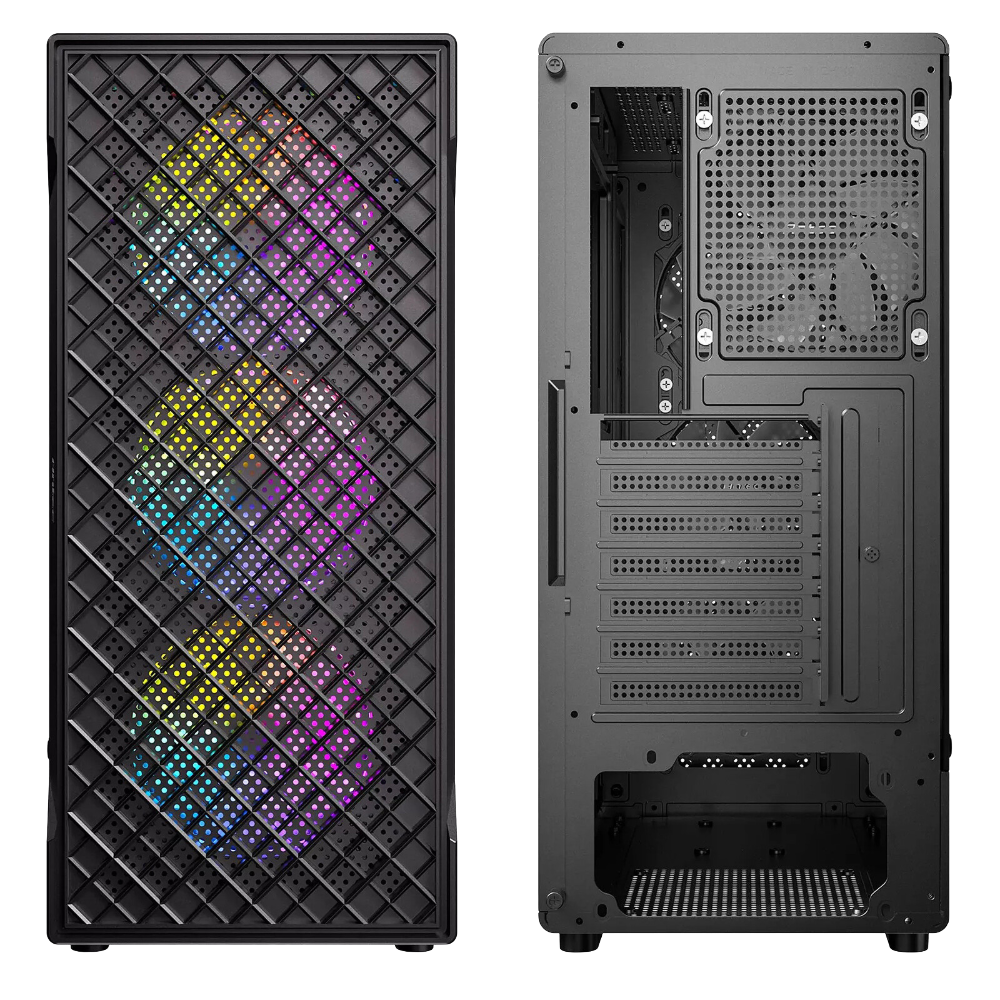 Antec VX320 ARGB Black ATX Gaming Case | كيس انتيك 4 Antec VX320 ARGB Black ATX Gaming Case | كيس انتيك - Image 4