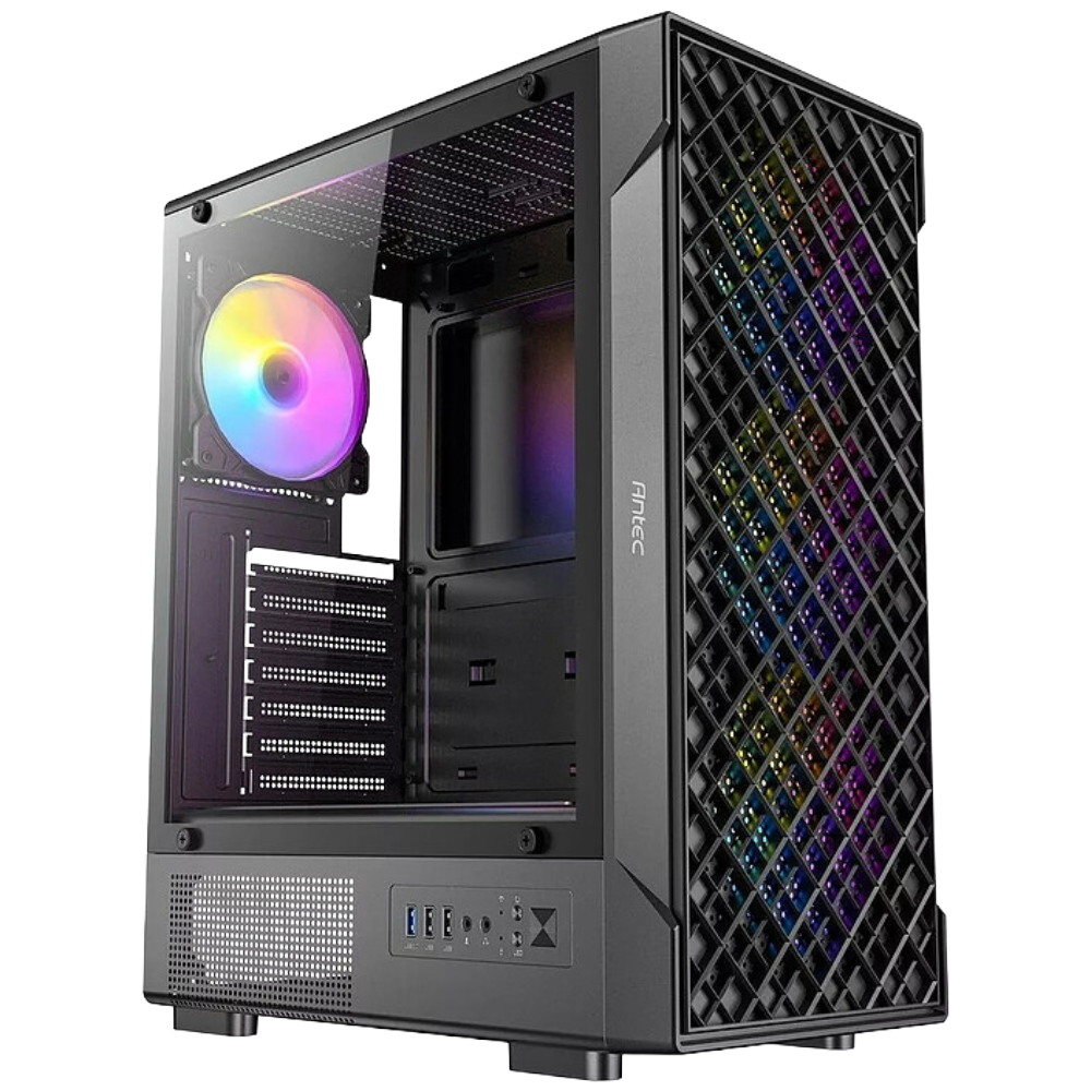 Antec VX320 ARGB Black ATX Gaming Case | كيس انتيك 1 Antec VX320 ARGB Black ATX Gaming Case
